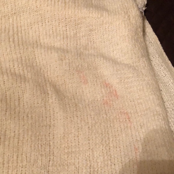 Calvin Klein white/beige open style poncho sweater - Picture 3 of 5